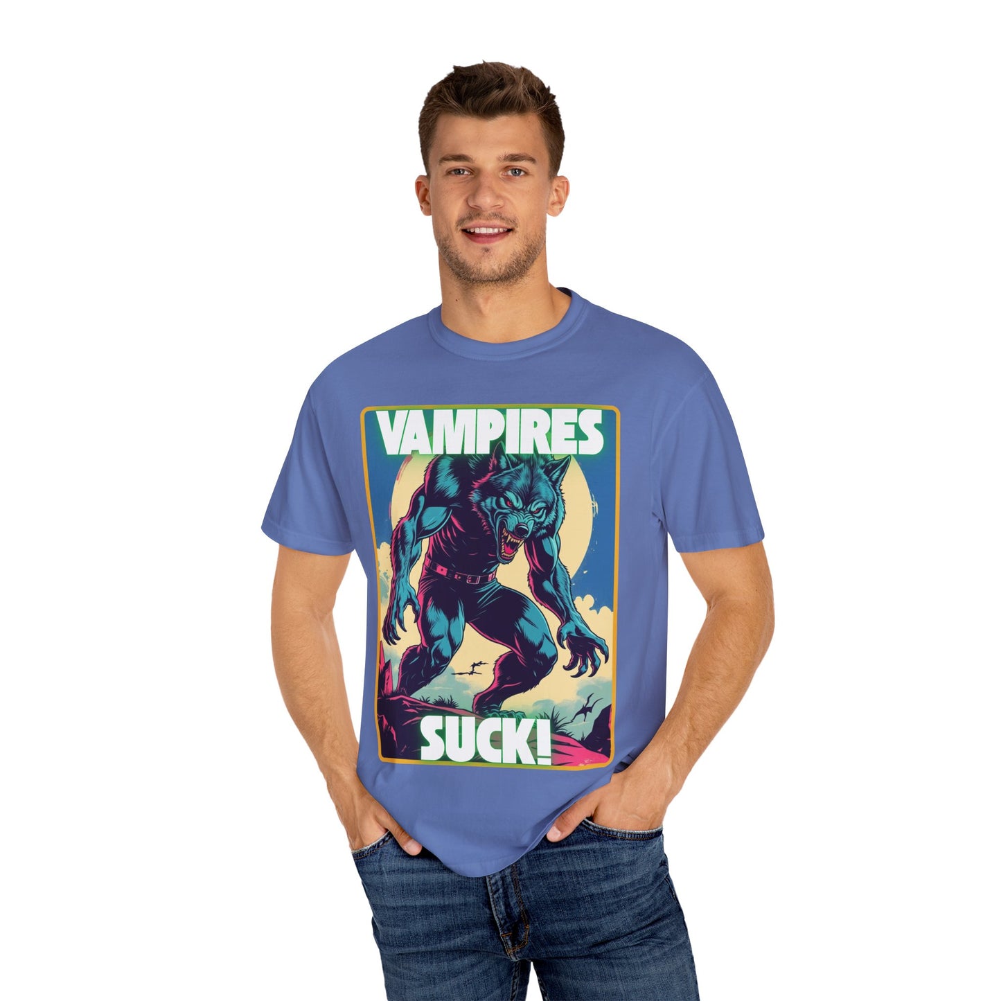 Werewolf Howling Unisex T-shirt for Halloween