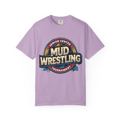 Senior Center Mud Wrestling Tournament Humorous T-Shirt